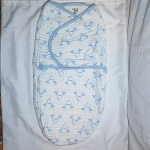 NWOT Chickpea Shark print baby swaddle  3-6 months